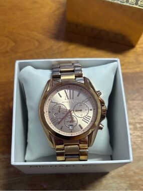Michael Kors Rose Gold Tone Women's Chronograph Watch
